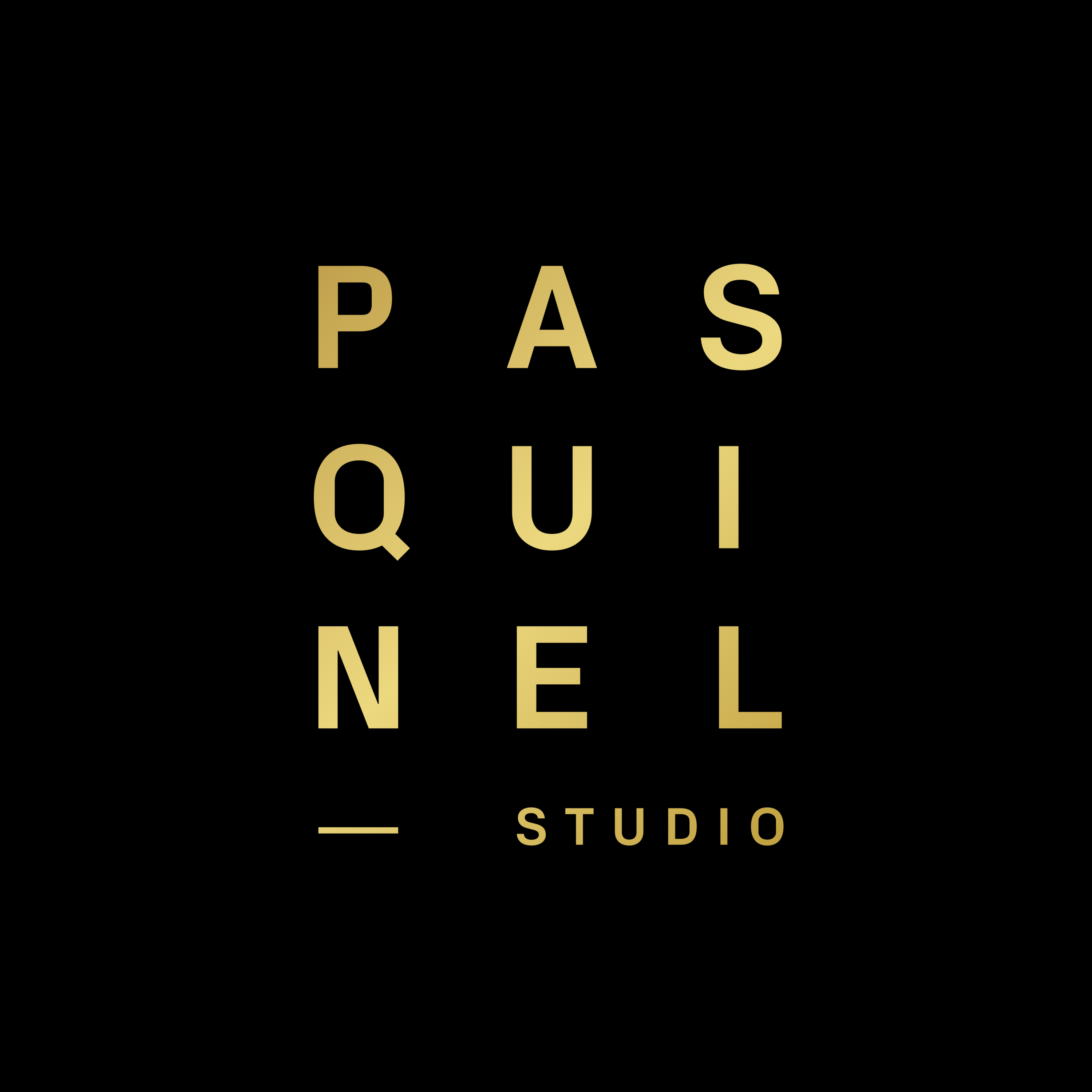 PASQUINEL Studio Logo gold