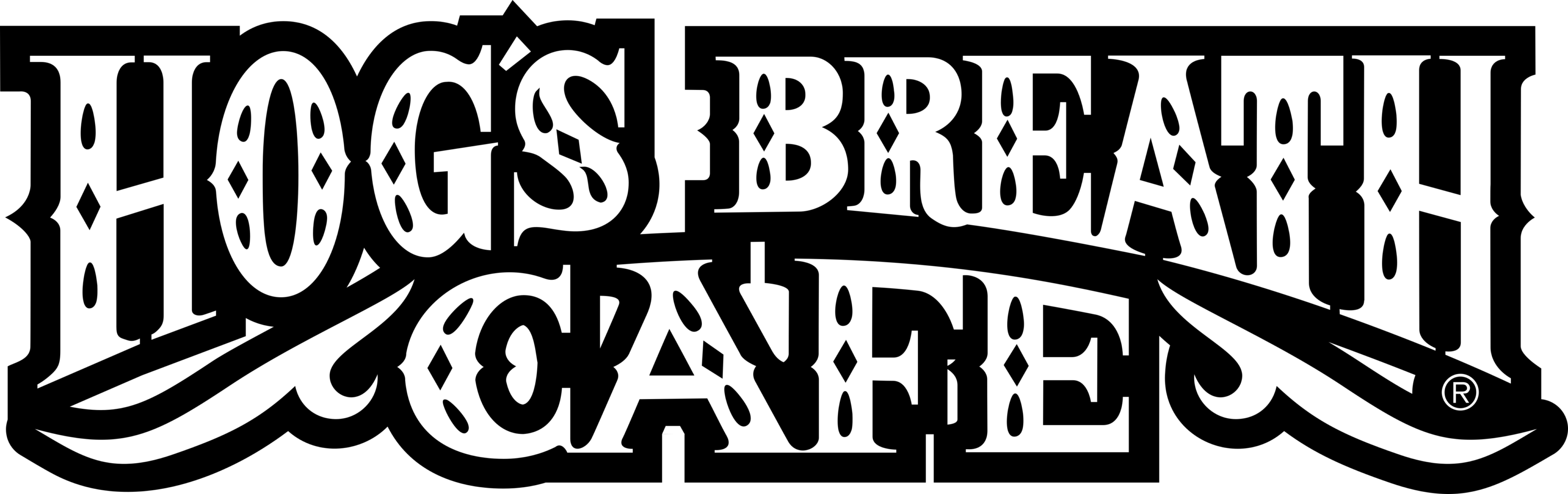 Hogs Breath Cafe Logo white